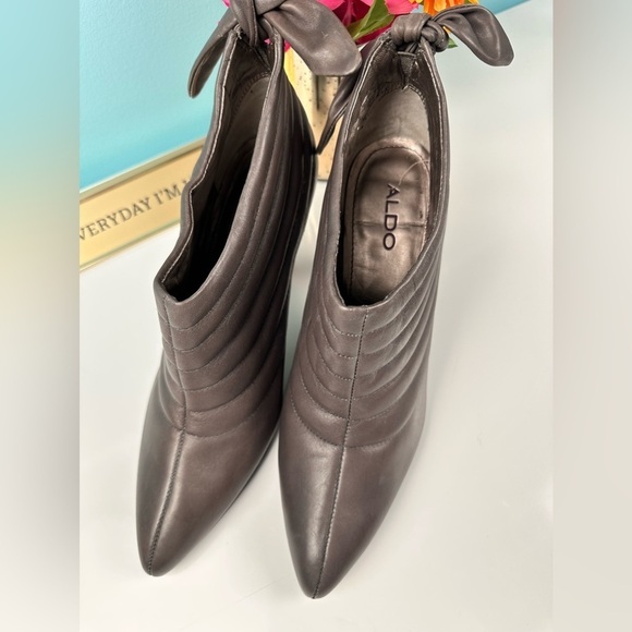 Aldo gray leather booties, size 9 (EU 40), new with tags - Picture 4 of 13
